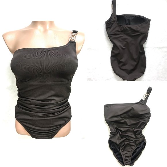 Lands end one shoulder swimsuit Clearance